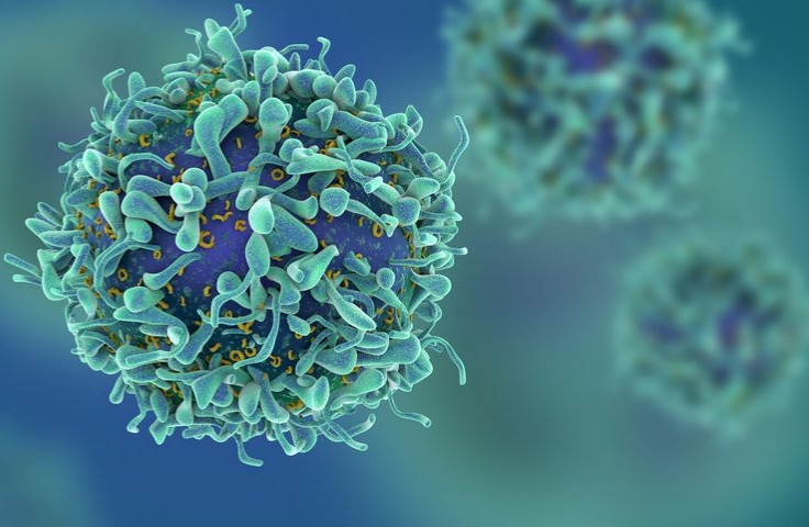 Cancer Molecule close-up