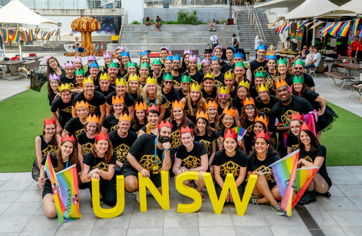 Group of students celebrating EDI at UNSW